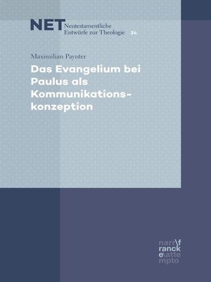 cover image of Das Evangelium bei Paulus als Kommunikationskonzeption